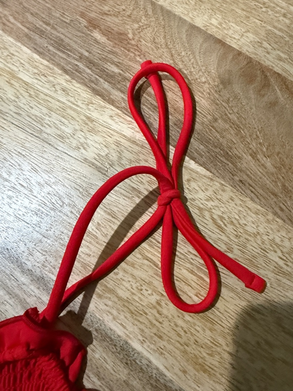 J. Crew Red One-Piece Swim with Ruffle Trim - Picture 3 of 9